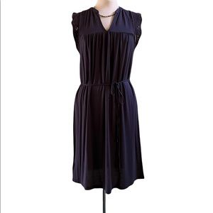 NWT Ann Taylor LOFT Purple sleeveless dress w/ crochet detail, size Medium